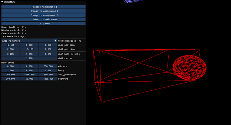 collision test AABB vs Sphere