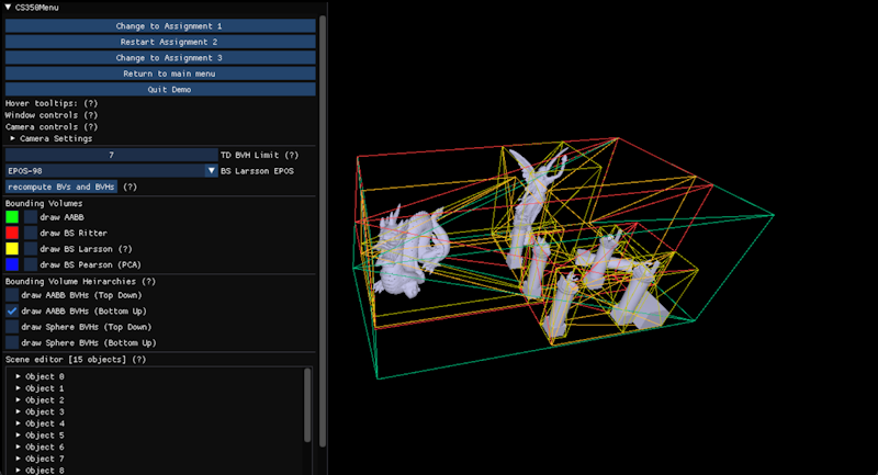 Bounding Volume Hierarchy test