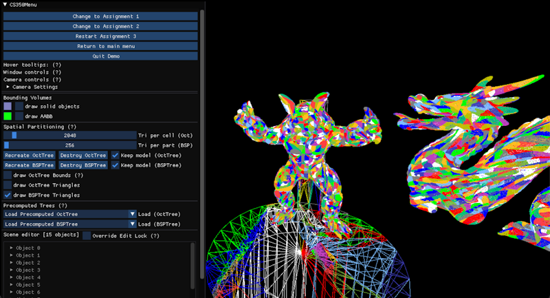 Binary Space Partition test