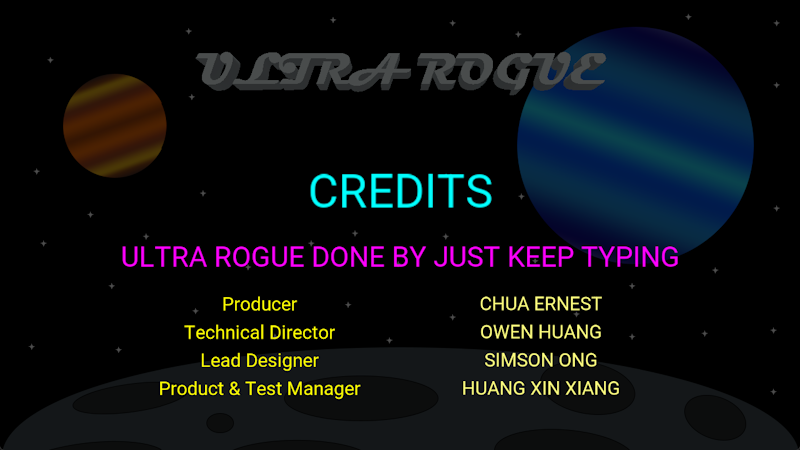 Ultra Rogue Credits